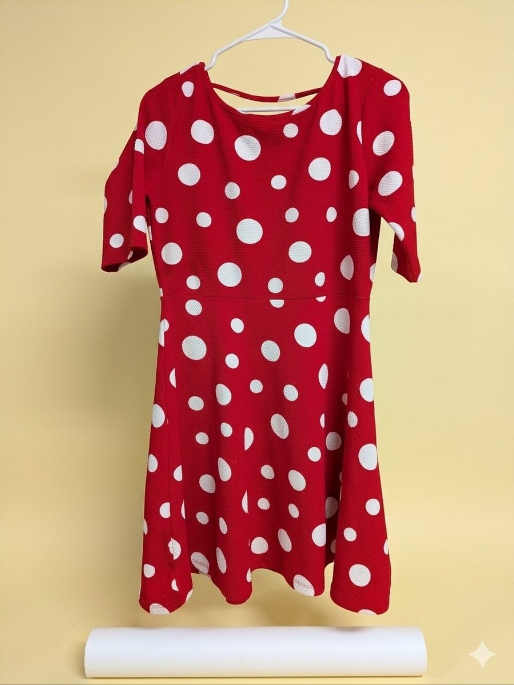 Ginger G Red Dress with White Polka Dots